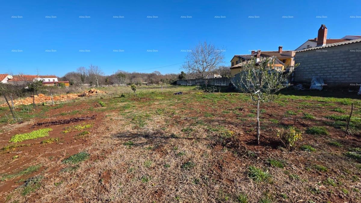 Pogled na morje!! Prodaja zemljišča z gradbenim dovoljenjem in projektom, okolica Vodnjana!