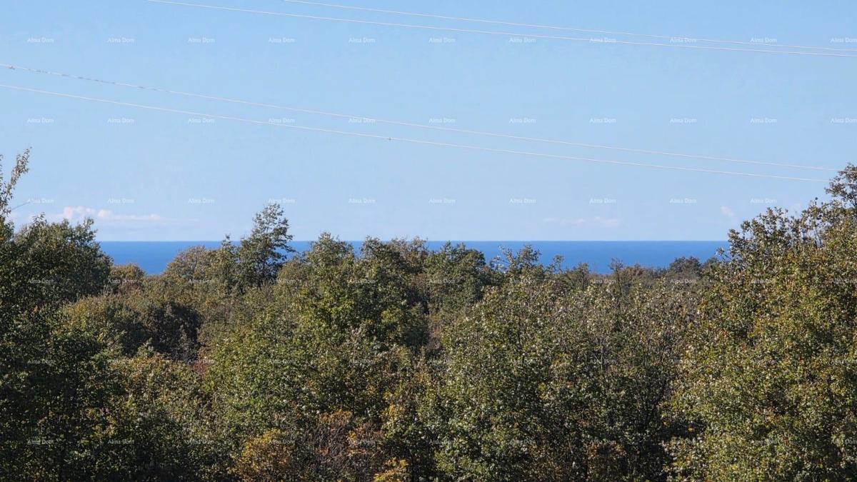 Pogled na morje!! Prodaja zemljišča z gradbenim dovoljenjem in projektom, okolica Vodnjana!