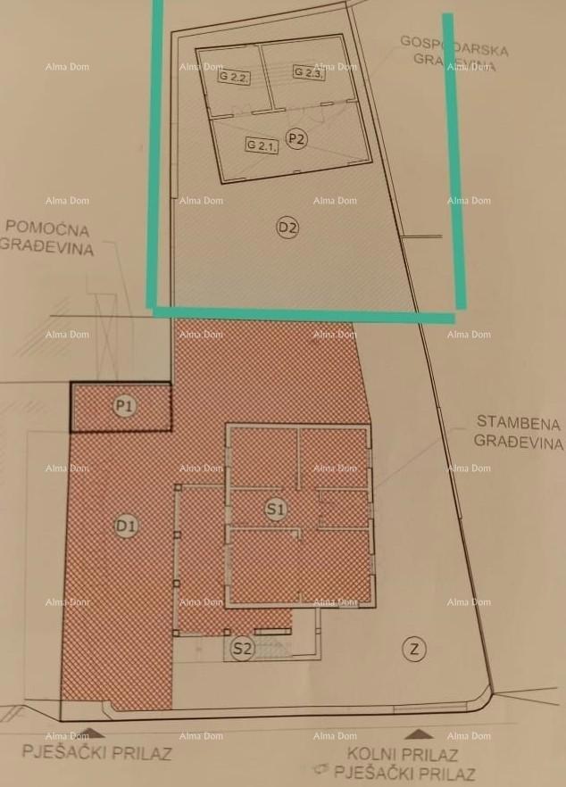 Prodaja dvoetažnega stanovanja z velikim vrtom in garažo, Ližnjan!