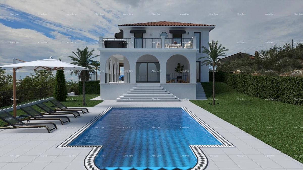 Buje, Luksuzna vila s bazenom