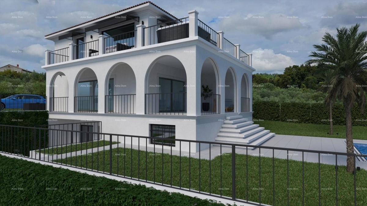 Buje, Luksuzna vila s bazenom