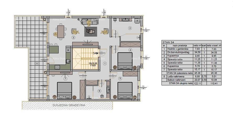 Novi stanovanjski projekt na odlični lokaciji; Pula! S4, Z6