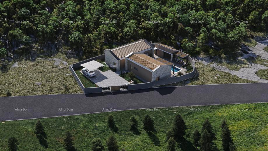 Građevinsko zemljišče s dovoljenjem in projektom vile z bazenom – 760 m²