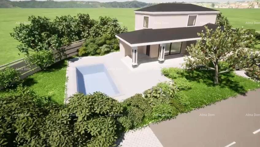 Prodaja družinske hiše s bazenom, v gradnji, Pula!