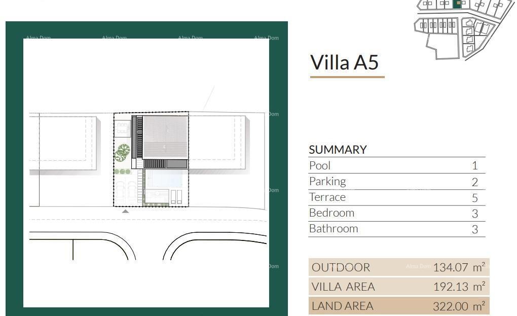 Prodaja moderne vile v lepem stanovanjskem naselju, Umag