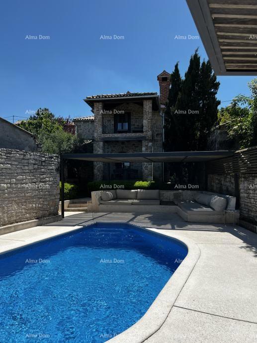 Elegantna kamena vila s bazenom in istarskim šarmom – popolna kombinacija tradicije in luksuza, Tinjan!