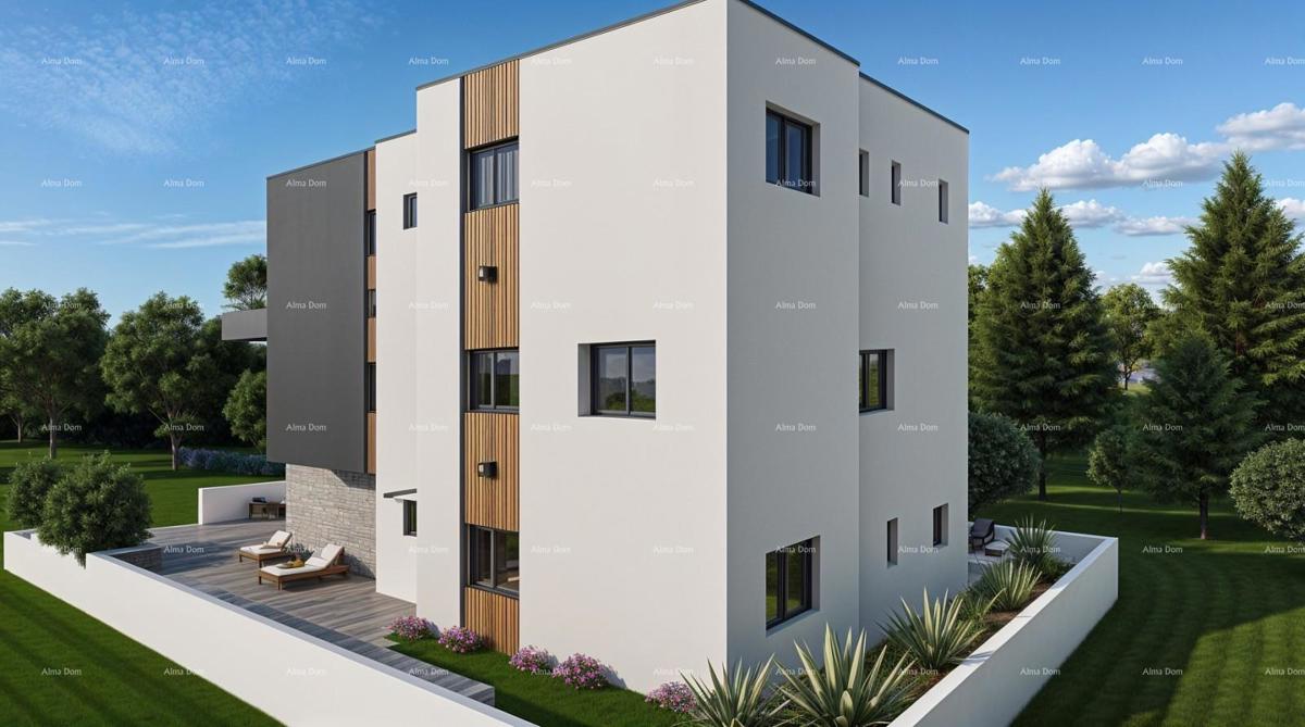 Prodaja stan/penthouse v novogradnji z veliko teraso, Štinjan!