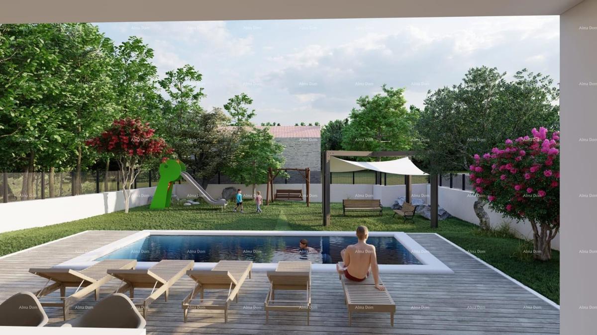 GALIŽANA - Moderna hiša naprodaj z bazenom in pogledom na morje