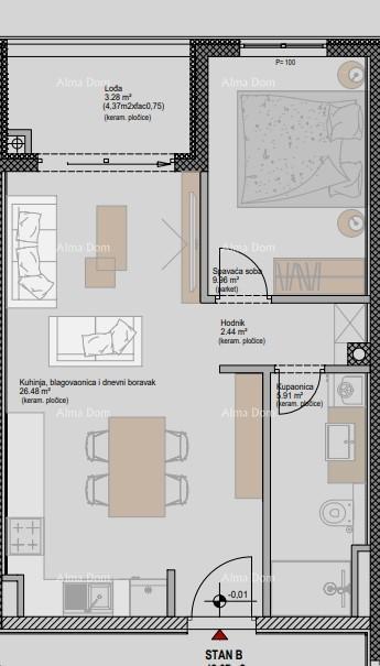 Prodajajo se stanovanja v moderni novogradnji, v centru Poreča!