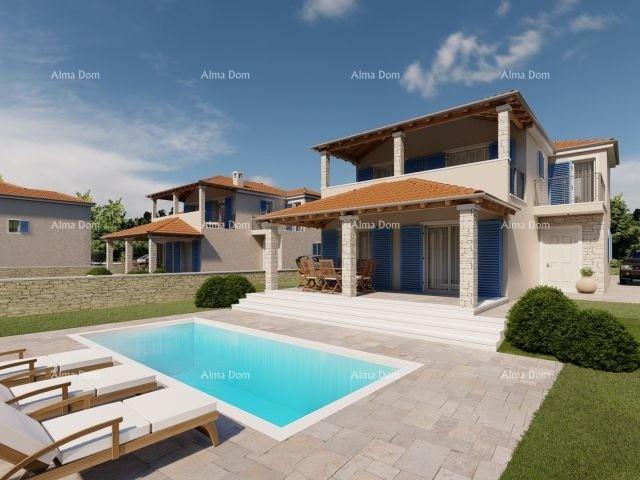 LIŽNJAN! PRODAJA HIŠE V GRADNJI S BAZENOM.