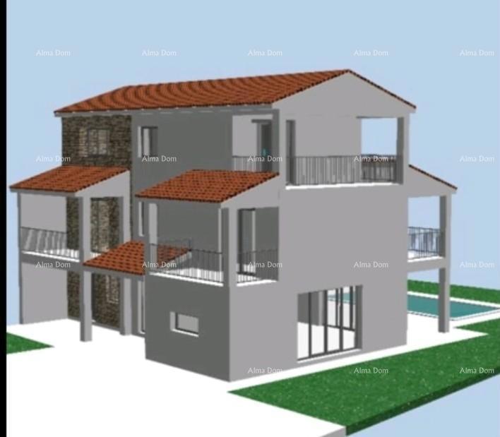 Na prodaj stara kamnita hiša z zemljiščem v kraju Barban, idealna za počitniško hišo.