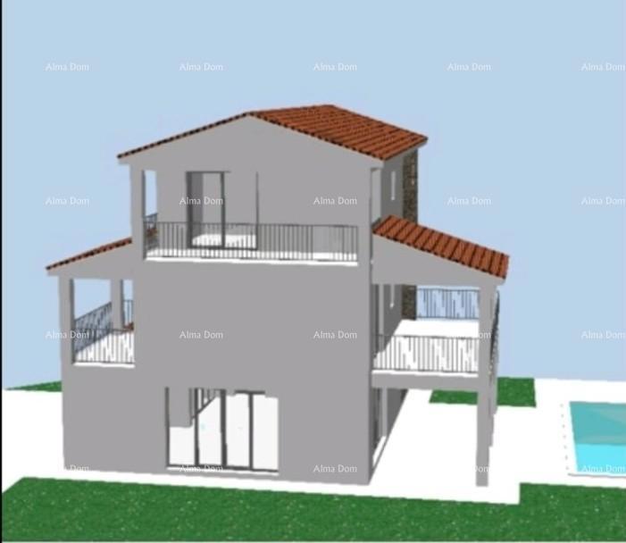 Na prodaj stara kamnita hiša z zemljiščem v kraju Barban, idealna za počitniško hišo.