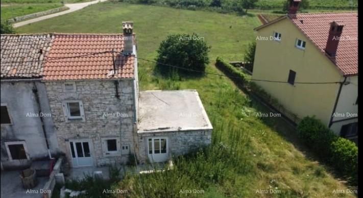 Na prodaj stara kamnita hiša z zemljiščem v kraju Barban, idealna za počitniško hišo.