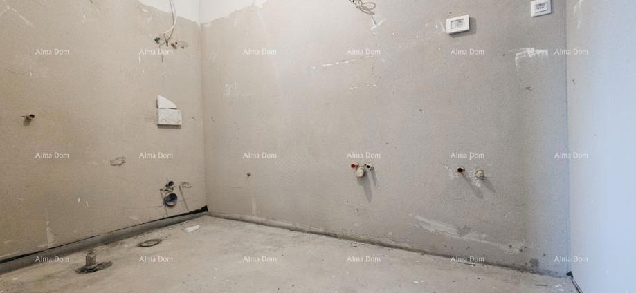 Pula – Busoler, Četverosobno stanovanje v roh-bau fazi, 88,61 m²