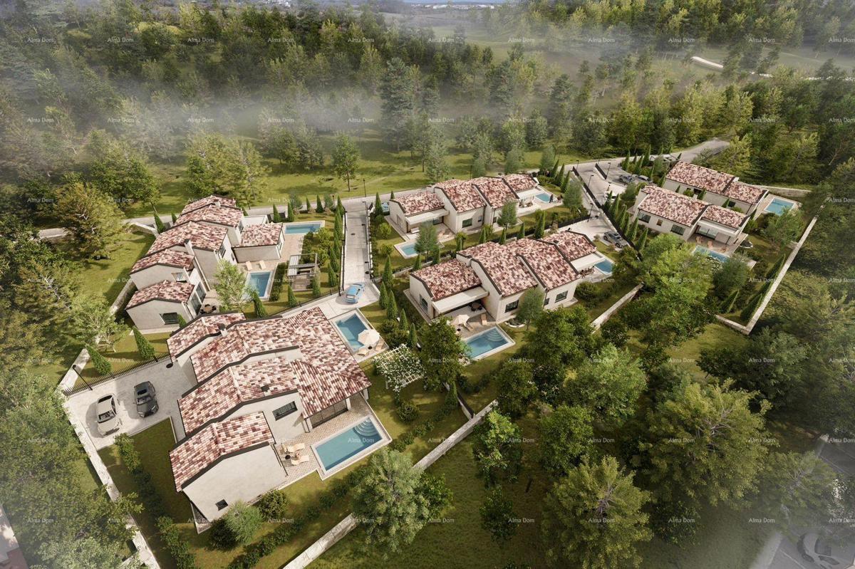 BARBAN - Gradbeno zemljišče s projektom (dupleks), 15 minut do morja