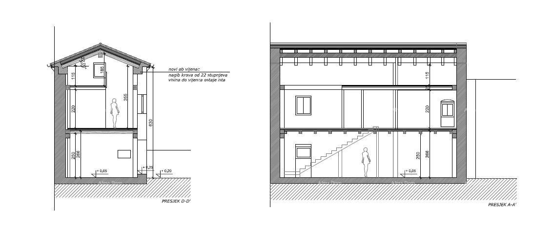 Prodaja - Kamena istarska hiša s projektom in predano dokumentacijo – blizu Tinjana!