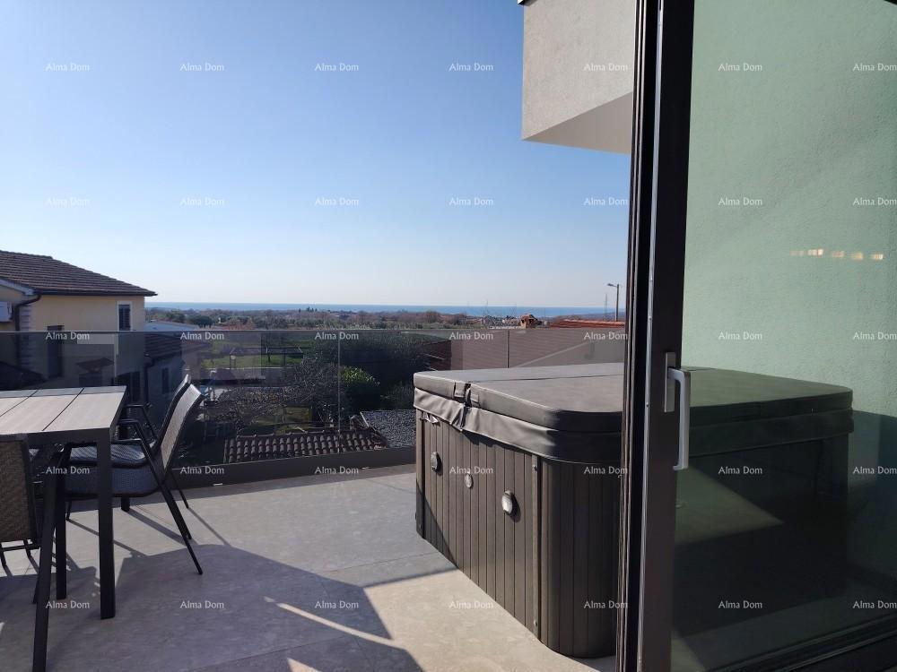 Vrhunski trosoban stan s pogledom na more, opremljen