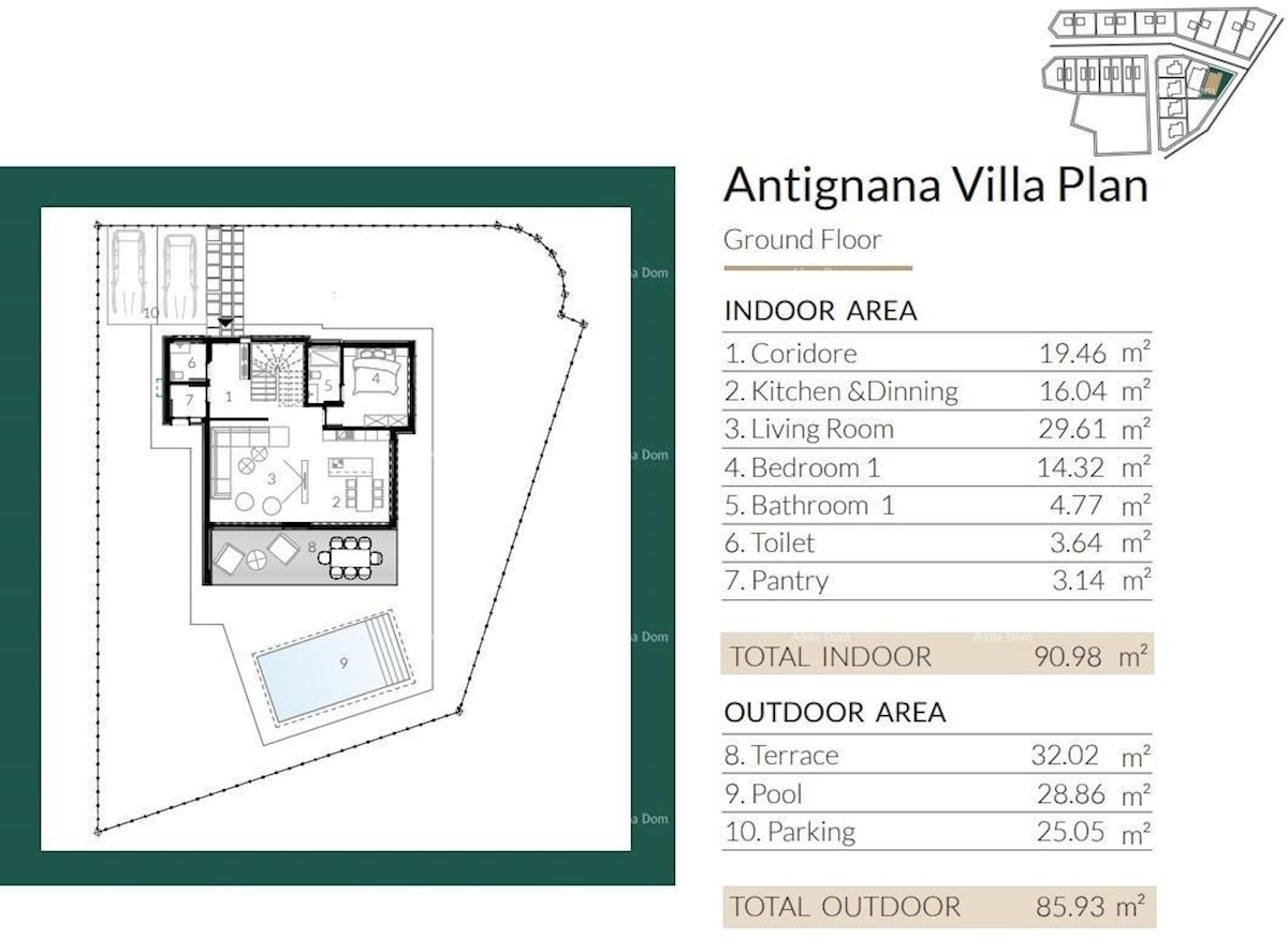 Prodaja moderne vile v lepem stanovanjskem naselju, Umag