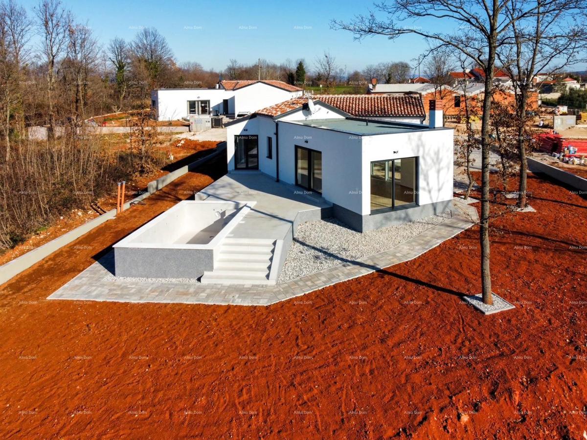 BARBAN, KOŽLJANI - Nova hiša v bližini gozda, z bazenom. EKOLOŠKO MESTO! 15 minut vožnje z avtom do morja