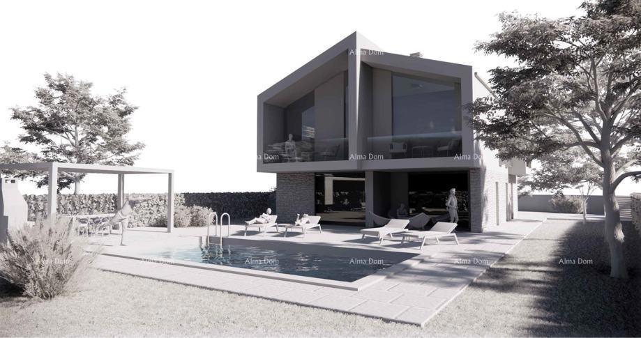Višnjan, Gradbena parcela s projektom in dovoljenjem – 990 m²