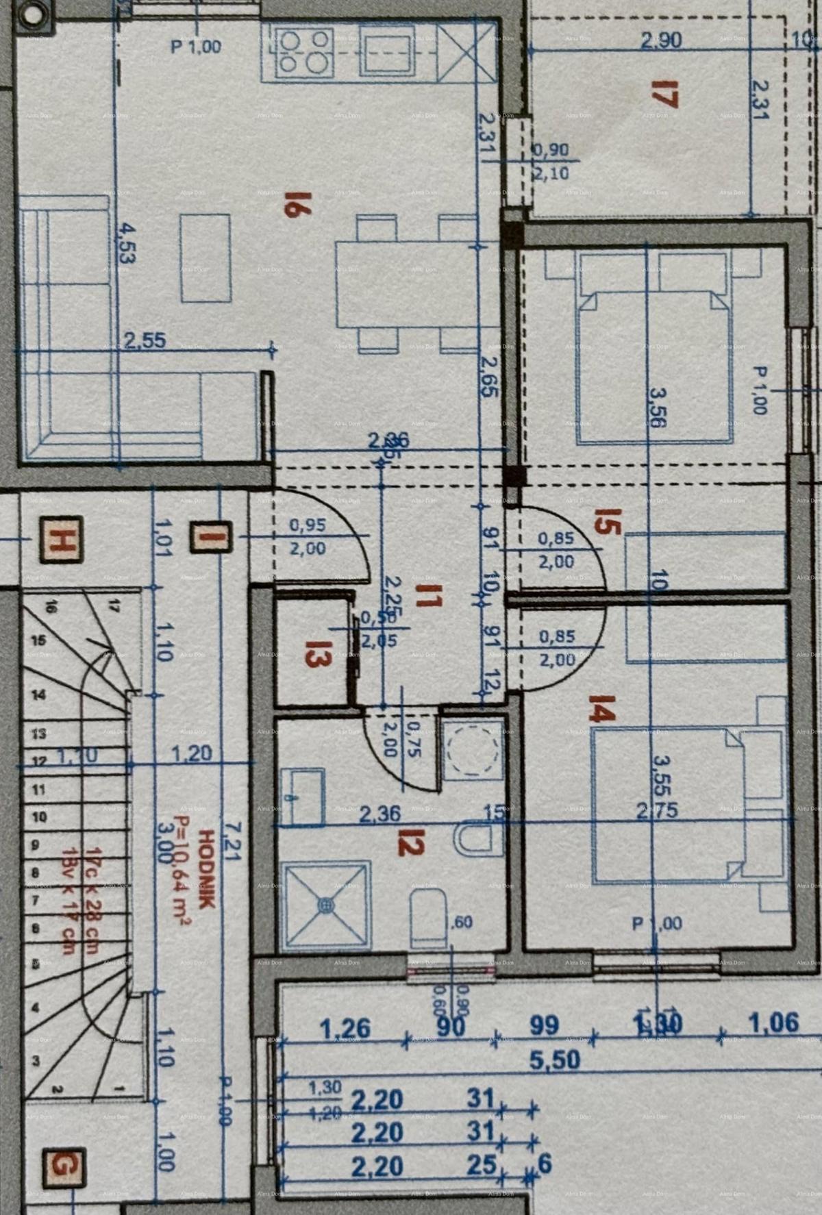 PEROJ – Sodobno stanovanje z razgledom na morje — le 800 m od plaže