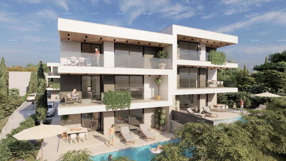 REZERVIRANO. Stan v novogradnji s pogledom na morje, Medulin!