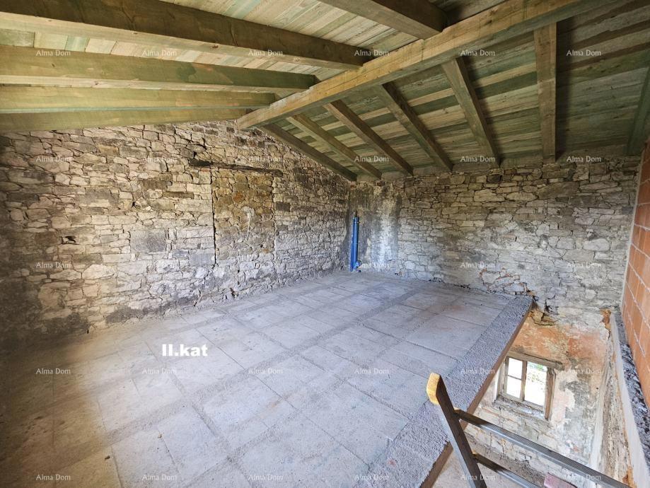 Istarska kamena hiša s pogledom na morje – Buja