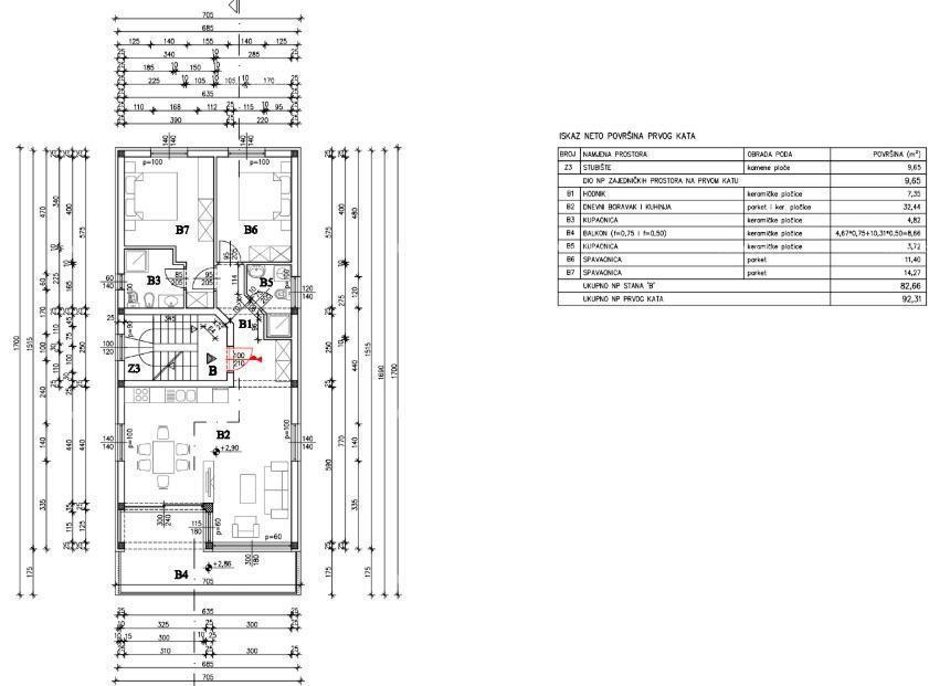 Mukalba, Medulin – moderan stan 88,44 m², novogradnja ob morju