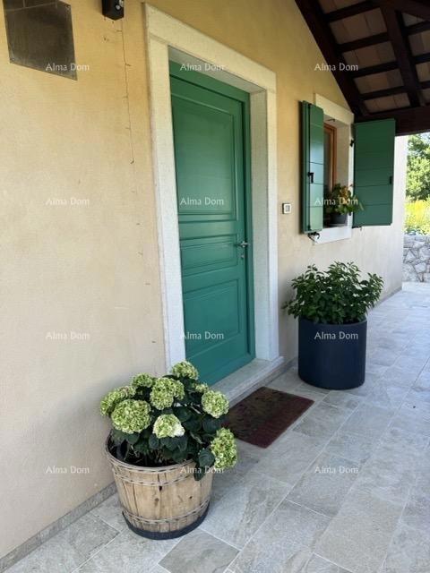 Mediteranska hiša s bazenom in pogledom na morje, Raša