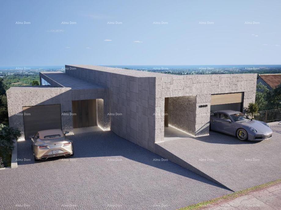 Kaštelir – gradbena parcela, 603 m2, s pravnomočnim gradbenim dovoljenjem in pogledom na morje