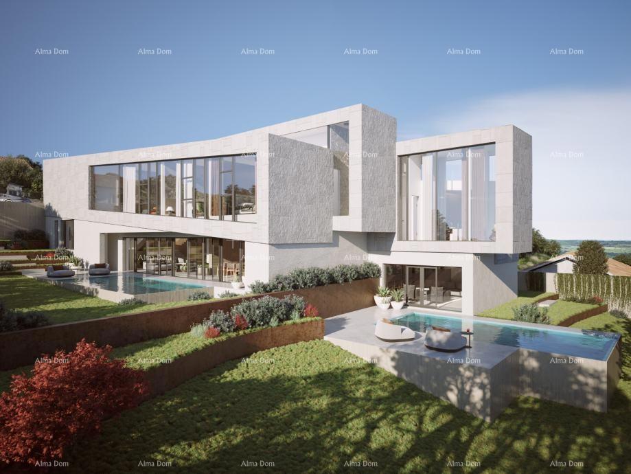 Kaštelir – gradbena parcela, 603 m2, s pravnomočnim gradbenim dovoljenjem in pogledom na morje