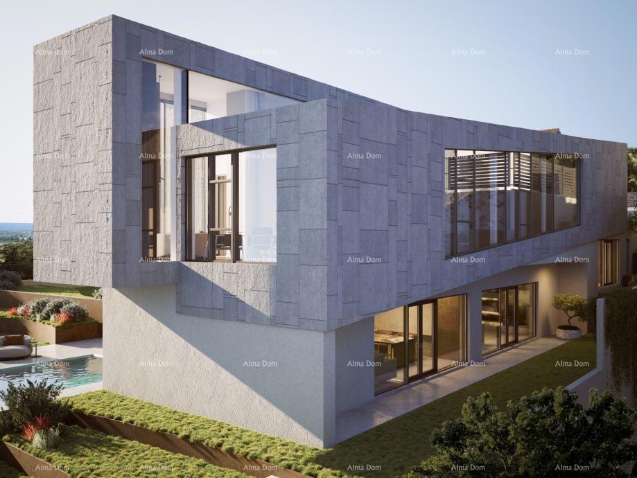 Kaštelir – gradbena parcela, 603 m2, s pravnomočnim gradbenim dovoljenjem in pogledom na morje