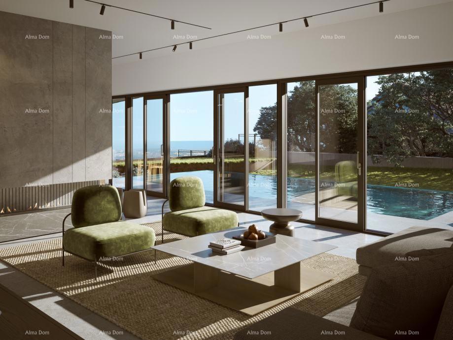 Kaštelir – gradbena parcela, 603 m2, s pravnomočnim gradbenim dovoljenjem in pogledom na morje