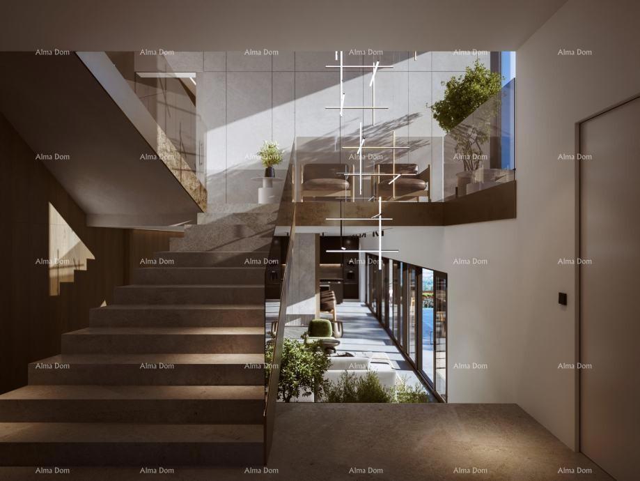 Kaštelir – gradbena parcela, 603 m2, s pravnomočnim gradbenim dovoljenjem in pogledom na morje