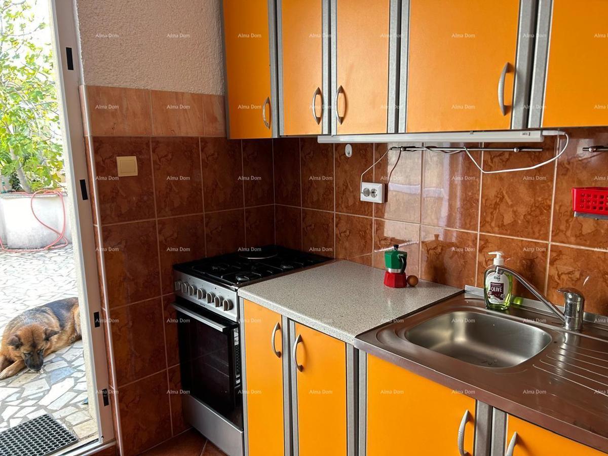 Ližnjan, urejena in popolnoma opremljena hiša z garažo in kletjo