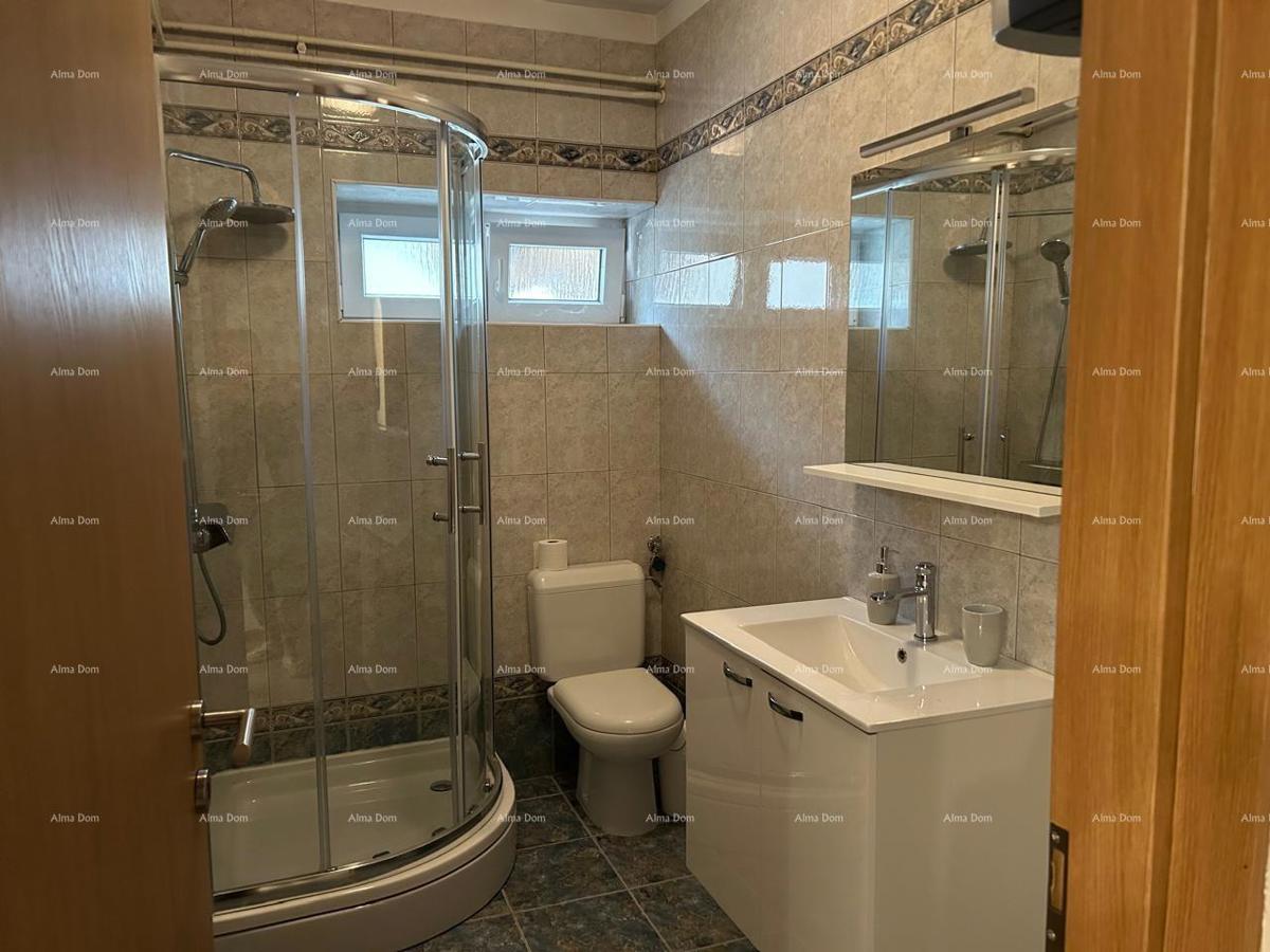 Ližnjan, urejena in popolnoma opremljena hiša z garažo in kletjo