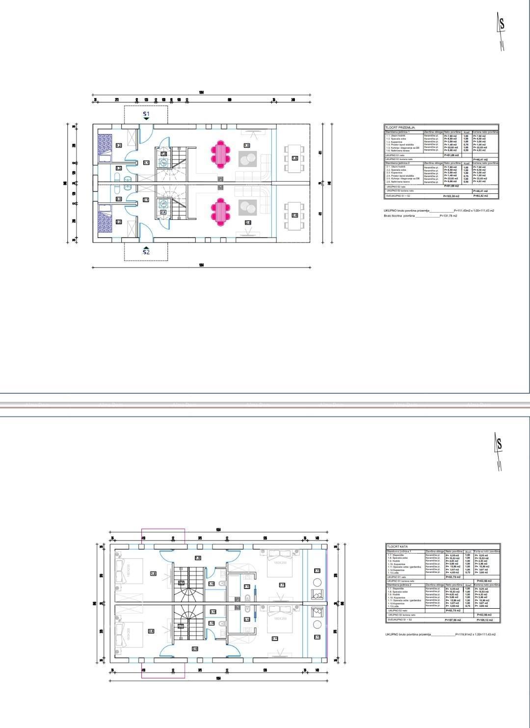 Duplex hiša s bazenom! S 2