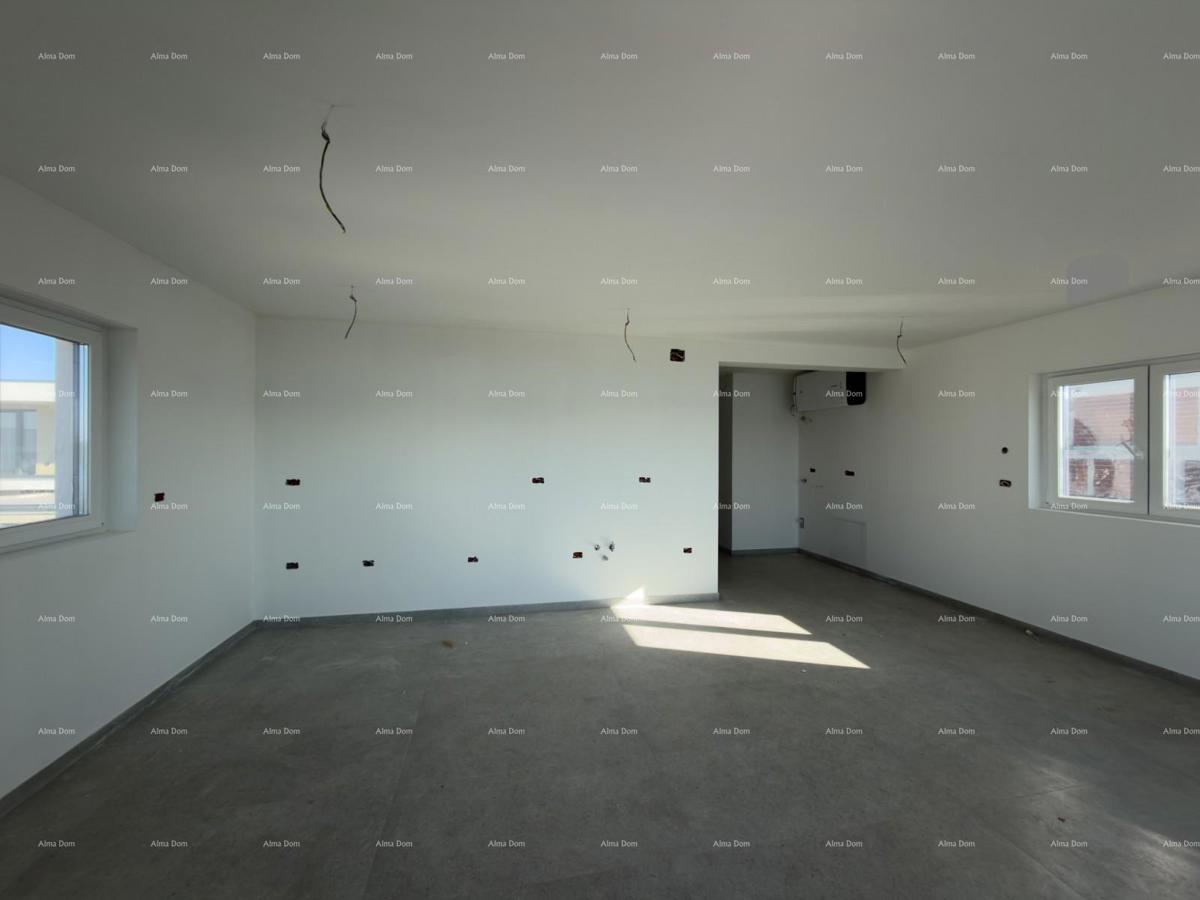 Medulin – Mukalba, PENTHOUSE 104,76 m², NOVOGRADNJA, PRVI VRST DO MORJA