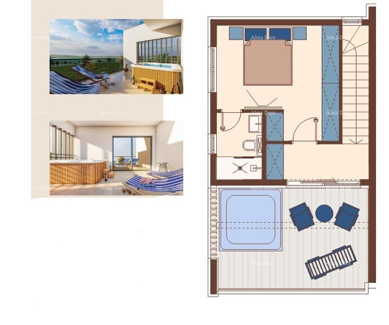 Prodaja - Dupleks vila v mediteranskem slogu s bazenom in pogledom na morje, Medulin!