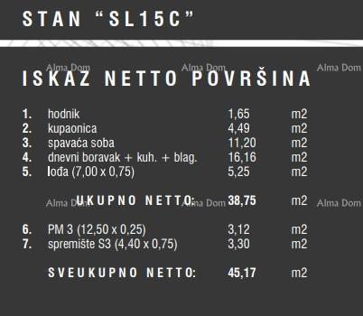 Prodaja stanovanj v novem stanovanjskem kompleksu, Štinjan! 15C