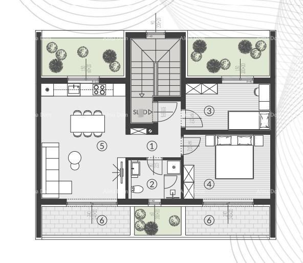 Prodaja stanov v novem stanovanjskem kompleksu, Štinjan! 11D