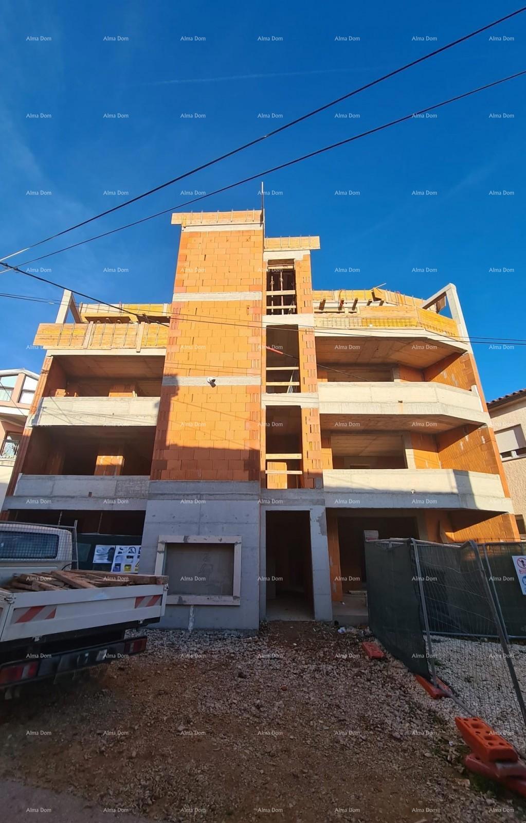 Prodaja - stan s terasom v gradnji, nov stanovanjski projekt, Ližnjan!