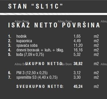 Prodaja stanov v novem stanovanjskem kompleksu, Štinjan! 11C