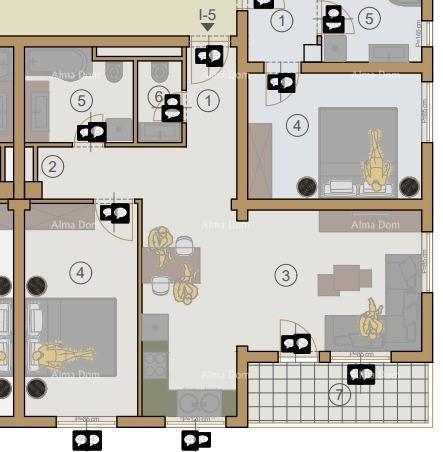 Prodamo stanovanja v novem stanovanjskem objektu v gradnji, blizu sodišča, Pula!