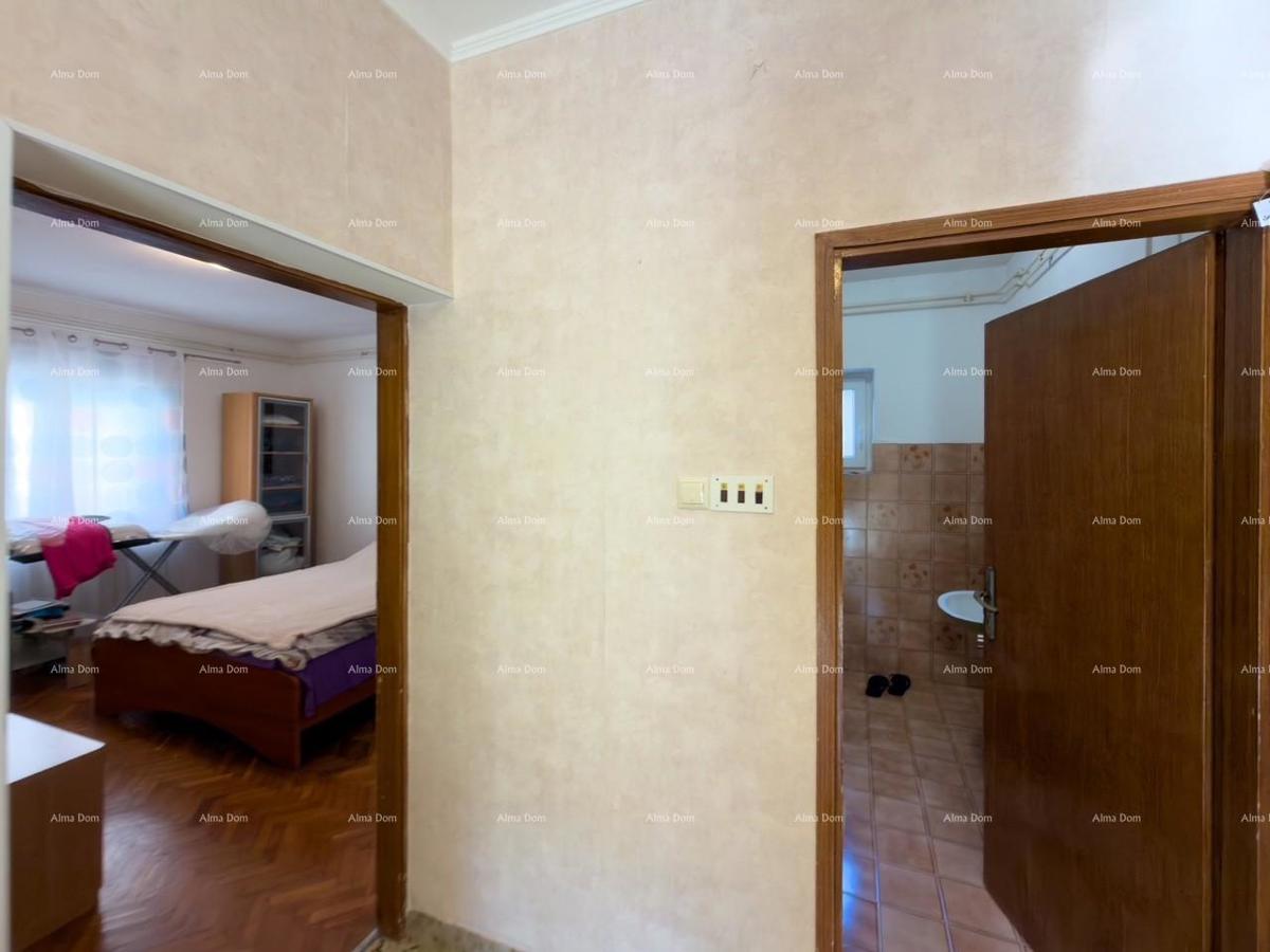 Ližnjan, urejena in popolnoma opremljena hiša z garažo in kletjo