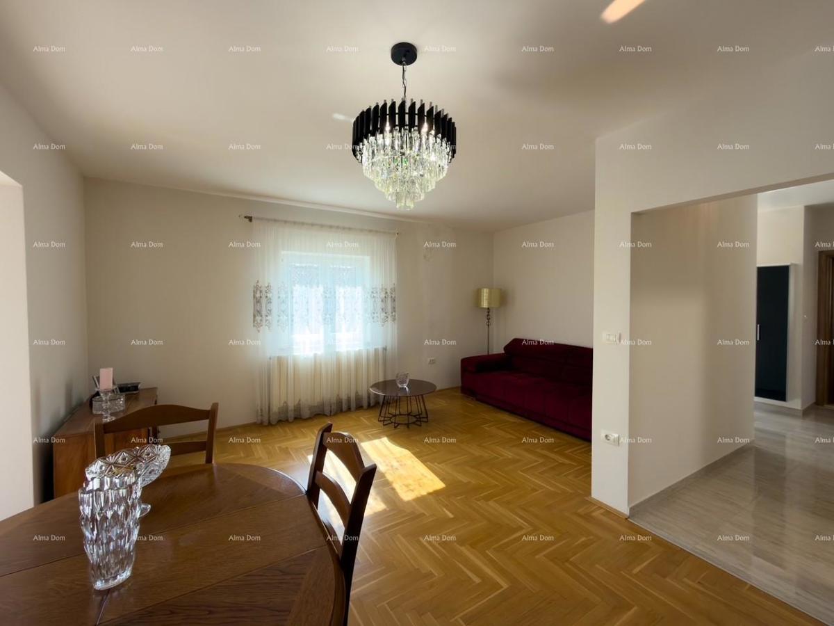 Ližnjan, urejena in popolnoma opremljena hiša z garažo in kletjo