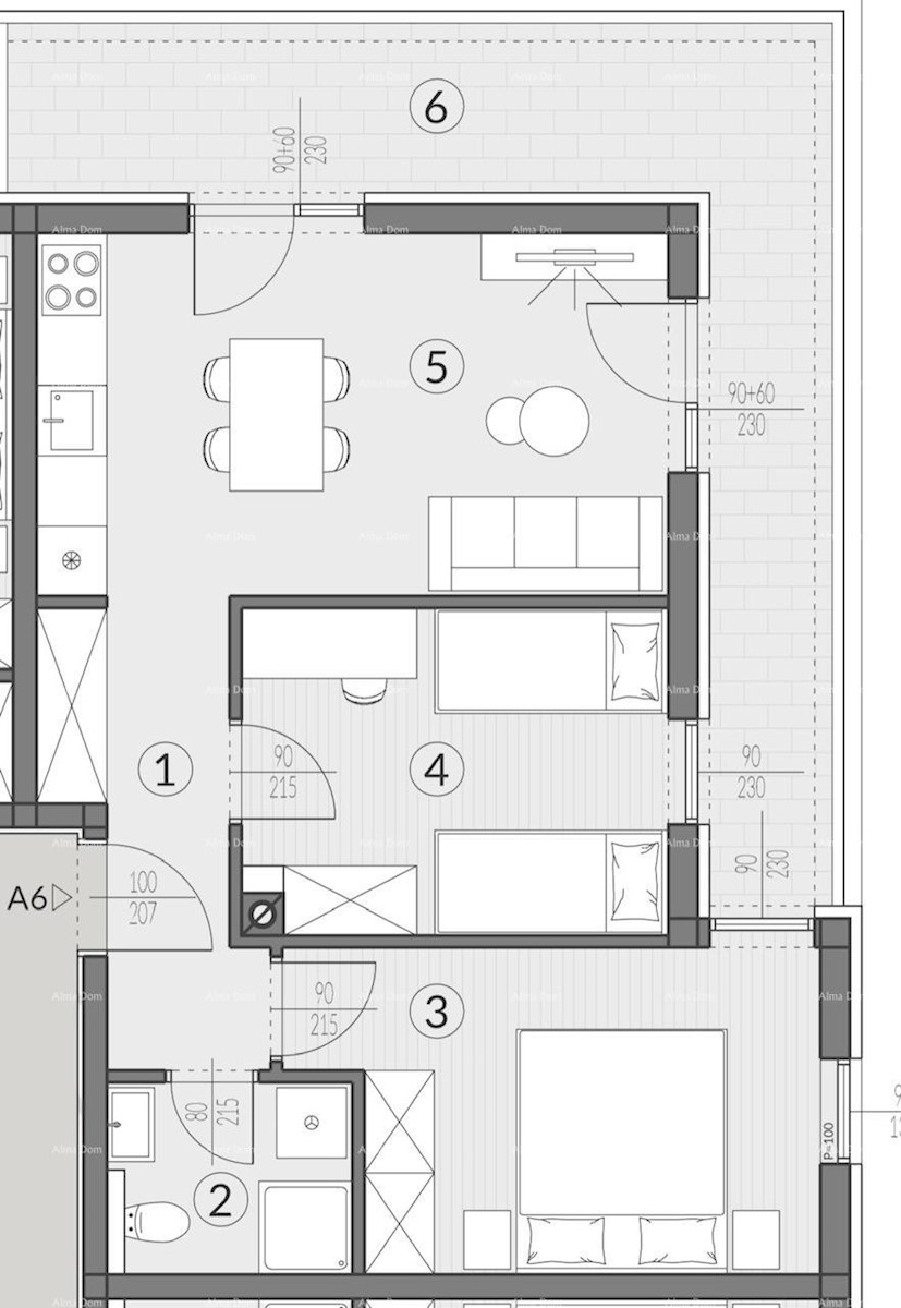 Prodamo stanovanja v novem modernem projektu, Pula, A6