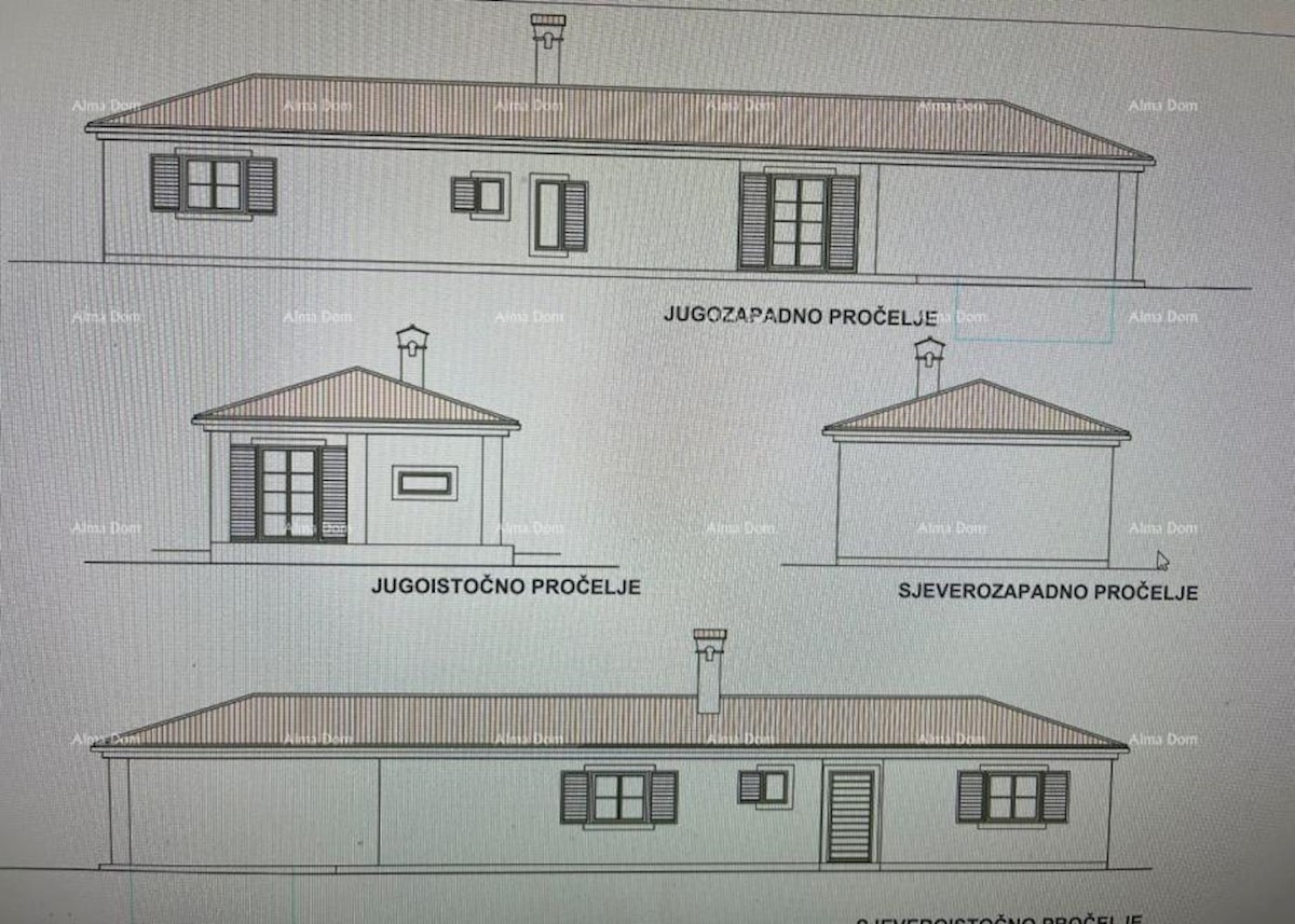 Gradbena parcela s projektom in pogoji, Vodnjan