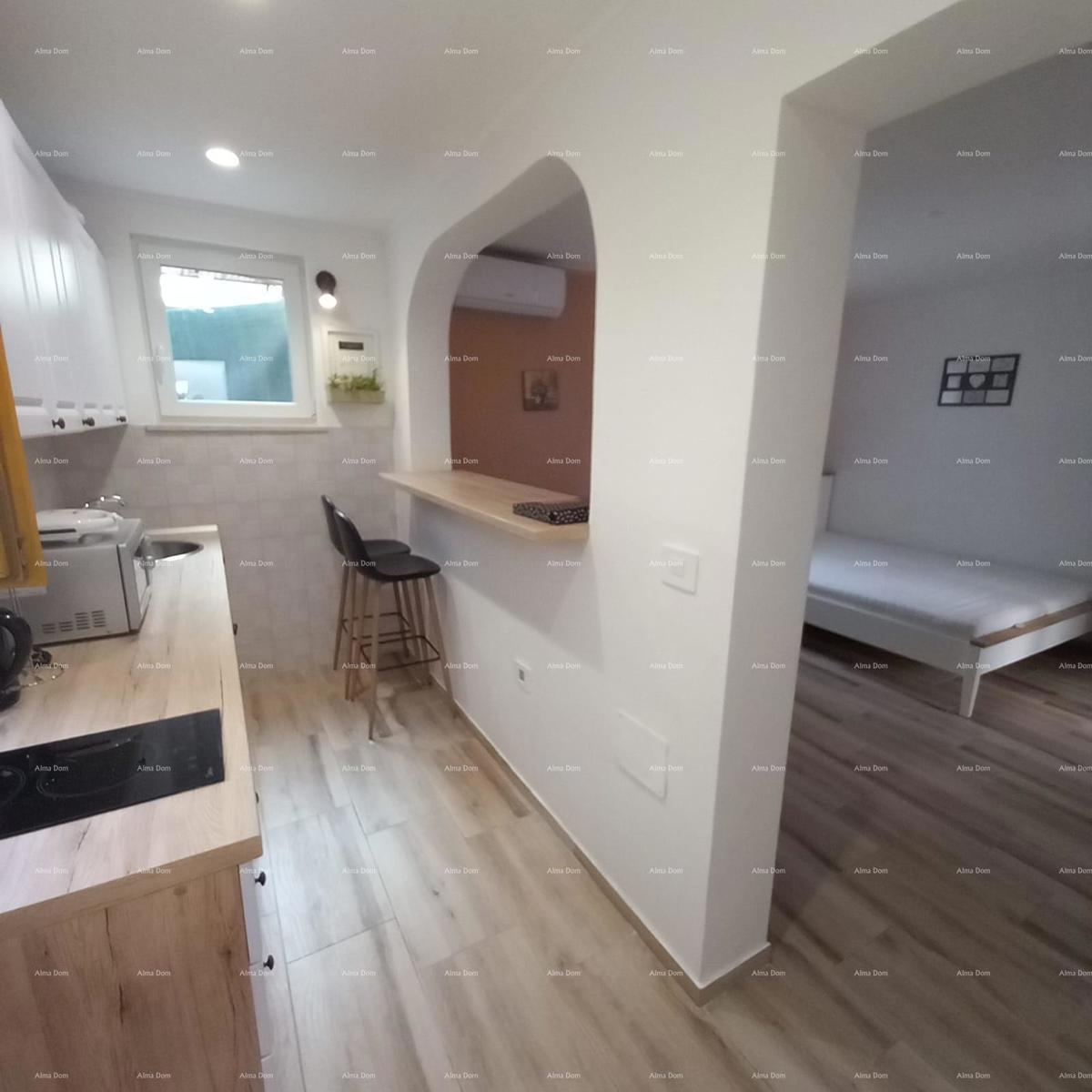 Pješčana Uvala, 200 metrov od plaže in morja, simpatična hišica s tremi apartmaji.