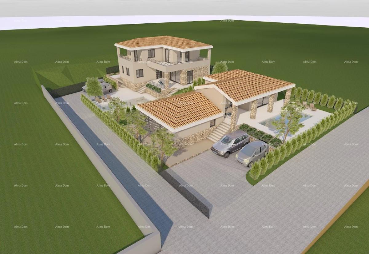 Istra. Bibići. Prodaja gradbenega zemljišča s projektom, Bibići